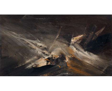 Spanish, 1919-1987Untitled, 1958Inscribed and dated Manuel Viola 1958 on the frameOil on board11 3/4 x 21 7/8 inches (29.8 x 