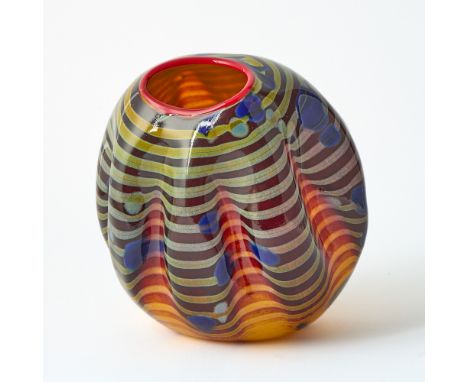 Portland Press edition, 2001Engraved PP 01 and Chihuly. Height 6 1/4 inches, width 7 1/2 inches.appears to be in very good, u