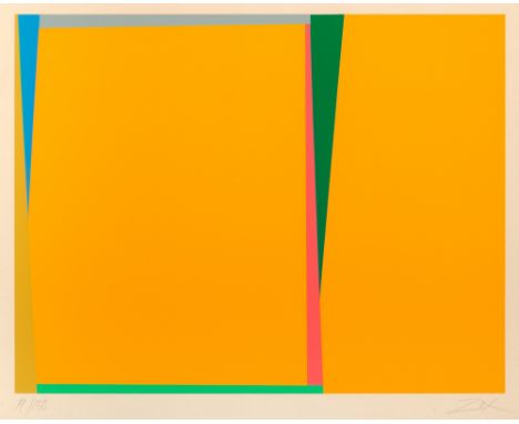 UNTITLED Color screenprint, on wove paper, signed and numbered 19/150 in pencil, framed.Image 17 5/16 x 22 3/8 inches; 440 x 