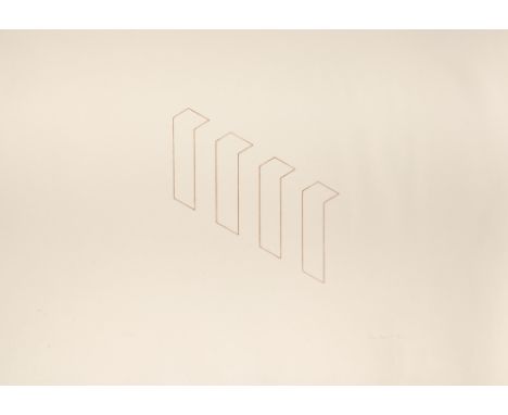 UNTITLED (JAHN 108)Lithograph printed in brown, 1984, on Japan paper, signed, dated and numbered 14/20 in pencil, published b