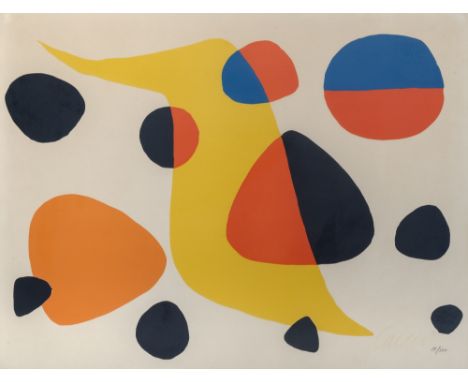 UNTITLEDColor lithograph, circa 1964, on Arches paper, signed in red pencil and numbered 14/100 in pencil, printed by Mourlot