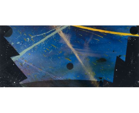 American, 1934-2022Untitled (Venice), 1991Signed and dated B.A.B. / Venice 1991© (ll)Mixed media on paper13 1/2 x 30 inches (