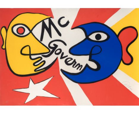 MCGOVERN FOR MCGOVERNMENTColor screenprint, 1972, on wove paper, signed and numbered 89/175 in pencil, printed by Styria Stud