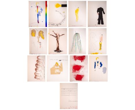 THE PICTURE OF DORIAN GRAY (GALERIE MIKRO 47)Complete set of twelve color lithographs (one with collage and one with acetate 