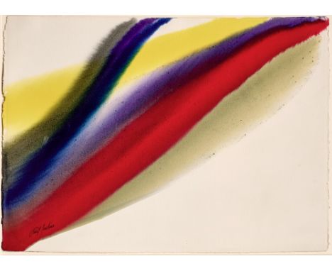 American, 1923-2012Phenomena Rope Splice, 1974Signed Paul Jenkins (ll); signed Paul Jenkins, dated 1974, and inscribed as tit