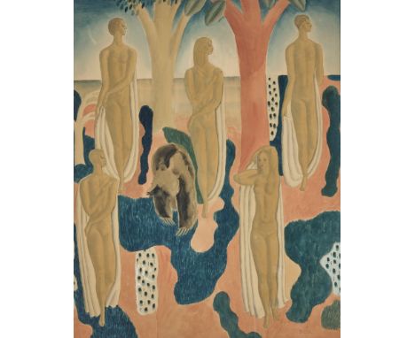 American, 1889-1962Untitled, circa 1930Signed BUK (lr)Watercolor on paper23 1/2 x 18 1/4 inches (59.7 x 46.4cm)Provenance:Lou
