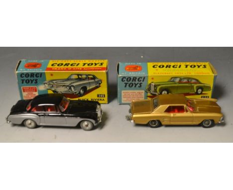 Toys and Juvinalia- die cast models- a Corgi Buiek Riviera 245, boxed; a Corgi Bentley Continental sports saloon 224, by H J 