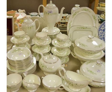 A Wedgwood table service, Westbury R4410, comprising tureens, gravy boat, tea and coffee pots, teacups, bowls, plates, etc.