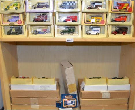 Toys and Juvenalia - Lledo and Matchbox die-cast vehicles, including, advertising vans, royal commemorative set, vintage cars