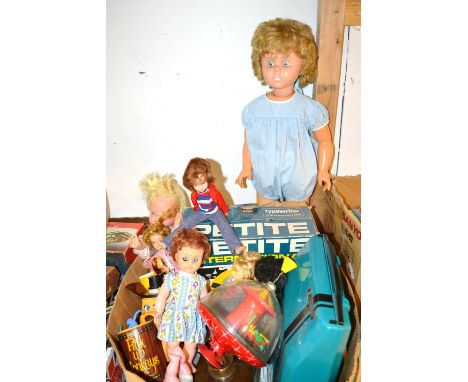 Toys & Juvenalia - a Tressy doll; a Sindy doll; others; a petite international childs typewriter; etc qty