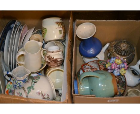Ceramics - a Poole cucumber dish; Japanese export ware; Motto Ware; Goss etc 