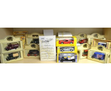 Toys and Juvenalia - Die-cast vehicles, including Atlas Editions Williams Renault FW148 racing car; Days Gone; Lledo; Corgi; 