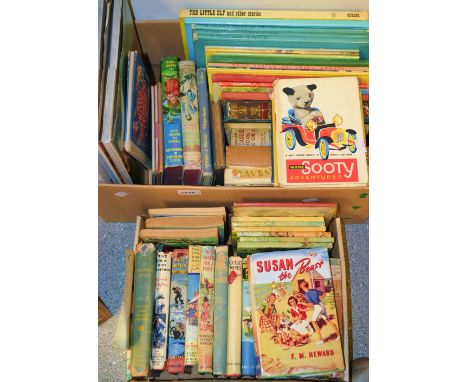 Books -Childrens and others inc Enid Blyton, first edition, J M Barrie, F M Heward, Catherine Harris etc (2 boxes)