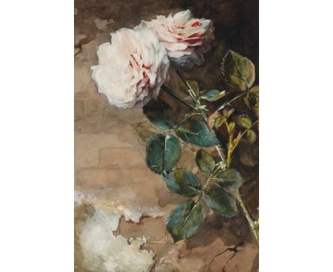 MANNER OF JAMES HOLLAND (2)A climbing rose
watercolour and gouache
18 x 12.5cm
together with Ovis Musimon, a watercolour stud