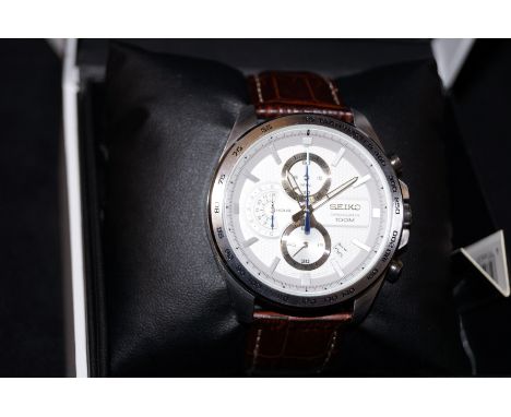 Gents Seiko chronograph diver watch with box &amp; papers 
