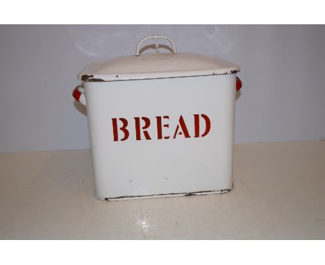 Enamel bread bin 