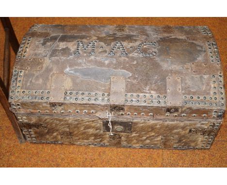Late Georgian pony skin mounted trunk circa 1810 