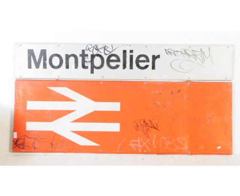 Two later 20th century Railway signs of&nbsp;local Bristol interest.&nbsp;To include a 1970's British Rail stainless steel do