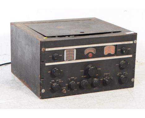 World War II (second World War) RCA communications hardware device receiver, model AR 88D. Measures approx. Measuring approx 