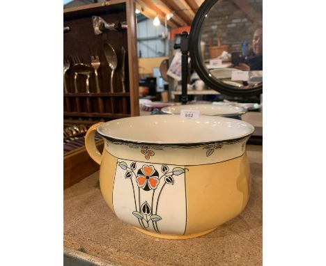 TWO VICTORIAN CERAMIC CHAMBER POTS 