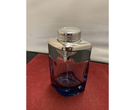 A BENTLEY FOR MEN AZURE AFTERSHAVE BOTTLE (EMPTY) 