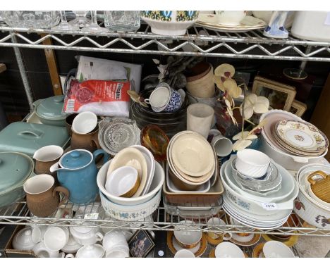 A LARGE QUANTITY OF CERAMIC KITCHEN ITEMS TO INCLUDE DENBY, JUGS, PLATES AND TUREENS ETC 