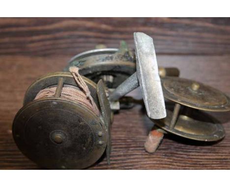 20TH CENTURY A. ALLAN OF GLASGOW SPINET 
together with two vintage reels (3)