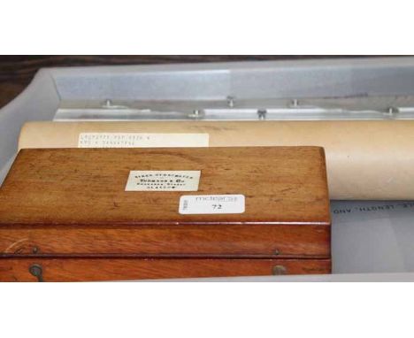 PART HYDROMETER SET 
in wooden case, along with other instruments