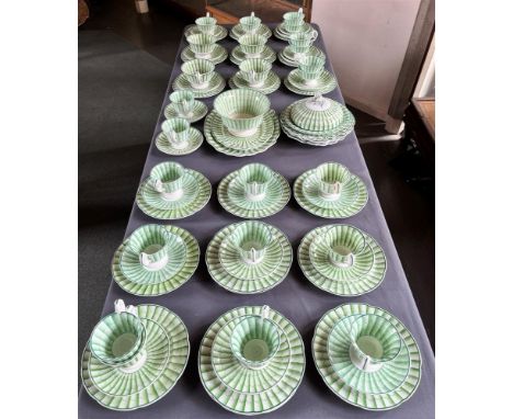 A EXTENSIVE COLLECTION OF VICTORIAN TEAWARES  comprising 20 tea plates, four breakfast cups and saucers, seven teacups, 13 co