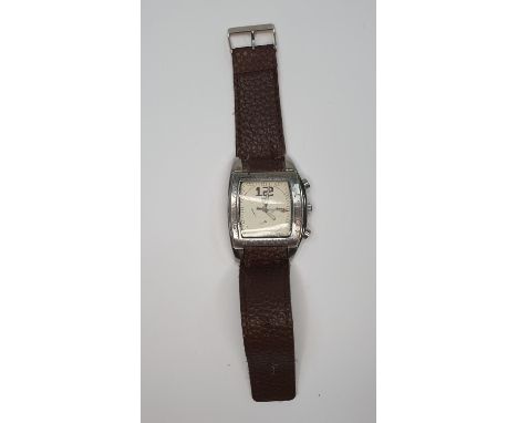 Vintage TAG Heuer "TachyMetre" gents wristwatch,in used condition, unknown if currently working 