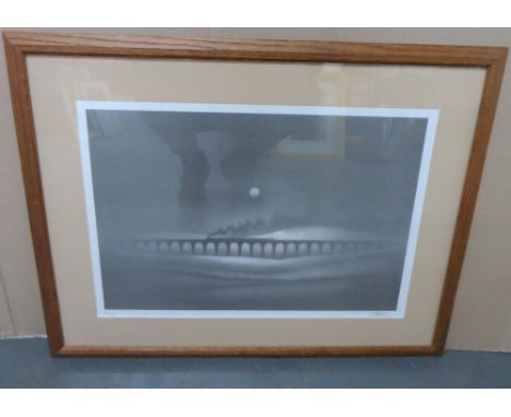 Trevor GRIMSHAW (1947-2001) Limited edition print 45/500 signed in pencil "Ribblehead", framed & glazed,The print measures 36