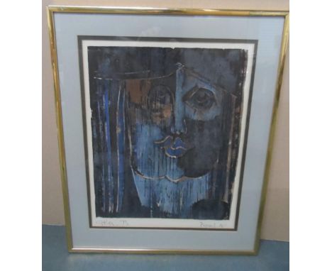 Geoffrey KEY (born 1941) Proof 5 litho print "Woman", signed and dated (1973) in pencil, original artists label verso, framed