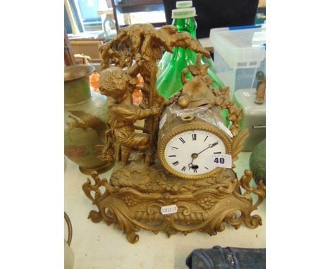 A French ormulu mantle clock