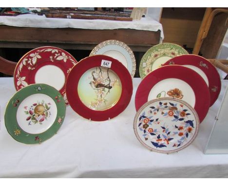 8 assorted plates