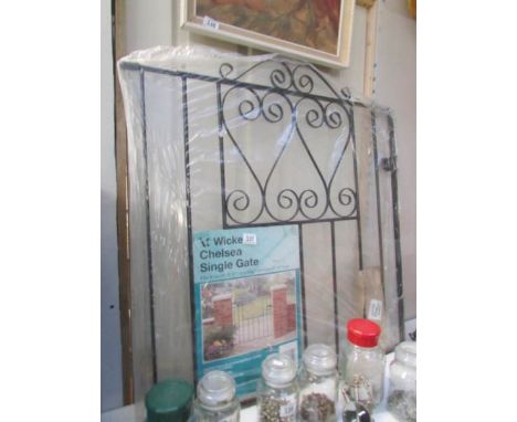 A new wrought iron gate