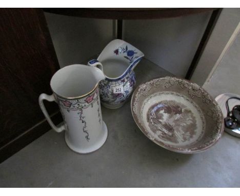 2 large jugs and a large basin