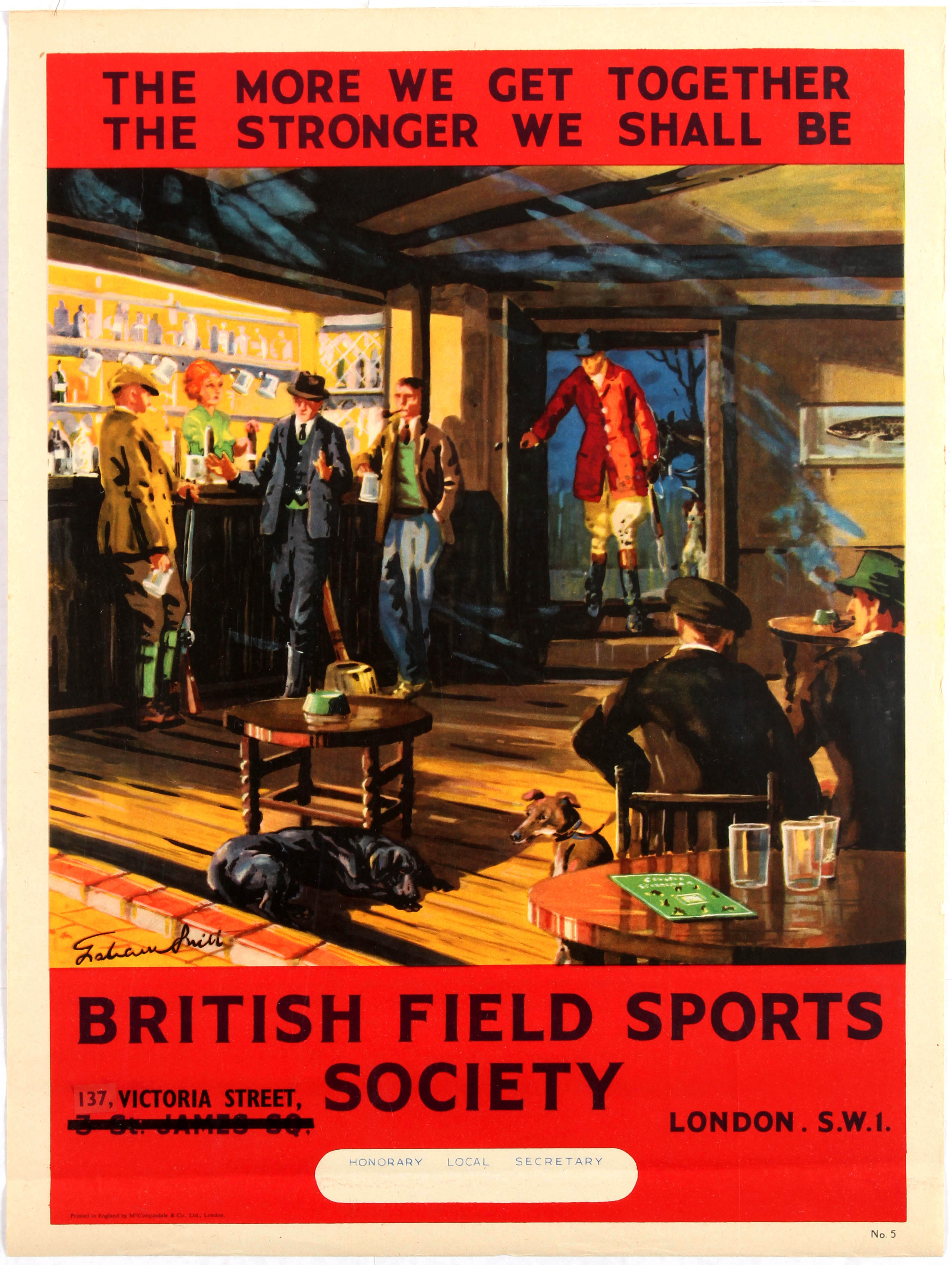 Original vintage poster The More We Get Together published by the