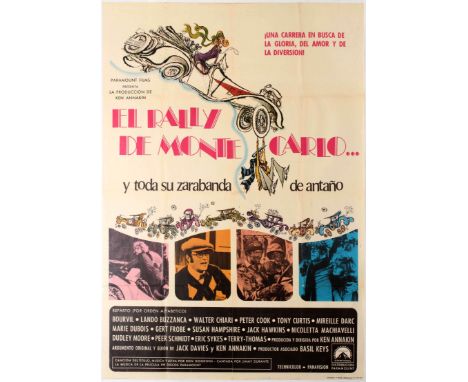 Original vintage movie poster for Spanish release of UK comedy Monte Carlo or Bust! (El Rally De Monte Carlo…) directed by Ke