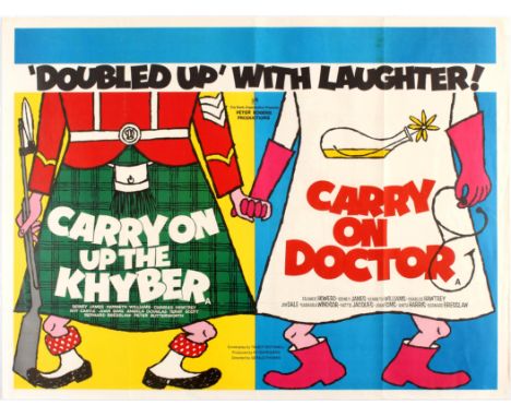 Original vintage movie poster for UK comedy Carry on Doctor directed by Gerald Thomas starring Frankie Howard, Sidney James a