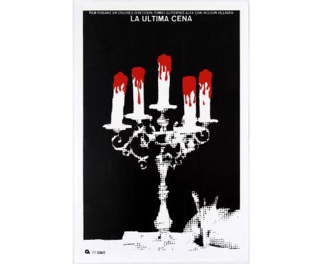 Original vintage movie poster for the Cuban film La Ultima Cena directed by Tomas Giutierrez Alea starring Nelson Villagra. G