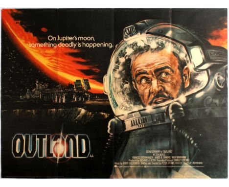 Original vintage movie poster for UK Sci-Fi film directed by Peter Hyams starring Sean Connery, Frances Sternhagen and Peter 