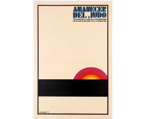 Original vintage movie poster for Cuban release of Japanese action drama The Birth of Judo (Amanecer Del Judo) directed by Ku