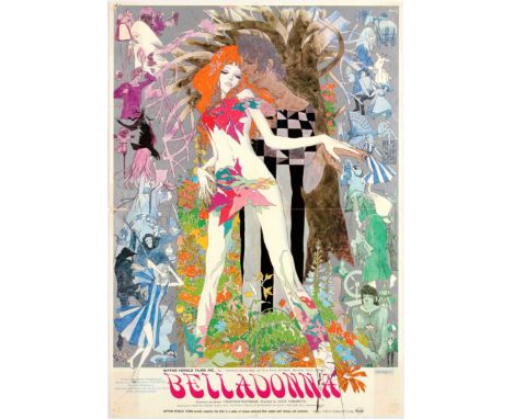 Original vintage movie poster for Japanese animation drama Beladonna of Sadness directed by Eiichi Yamamoto. Belladonna of Sa