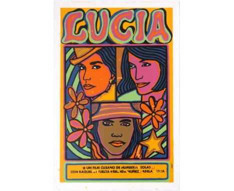 Original vintage movie poster for Cuban drama Lucia directed by Humberto Solas starring Raquel Revuelta, Eslinda Núñez and Ad