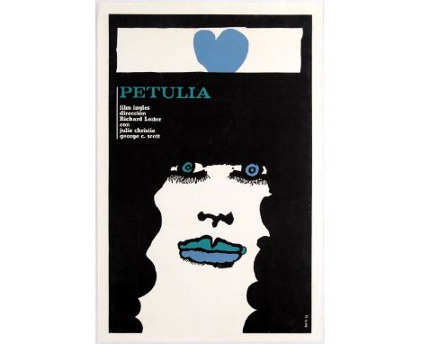 Original vintage movie poster for Cuban release of American romantic melodrama Petulia directed by Richard Lester based on th