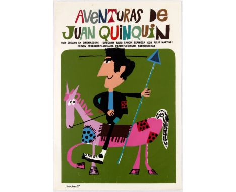 Original vintage movie poster for Cuban melodrama Adventures of Juan Quin Quin (Las Adventuras de Juan Quin Quin) directed by