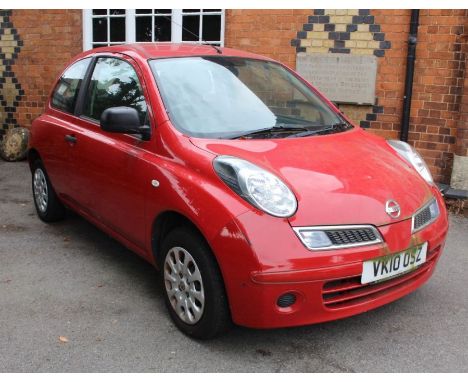 Nissan Micra 1.2 Visa MANUAL 3dr Registration: VK10OSZ , one owner from new, with mileage 15,069, part service history, 1 key