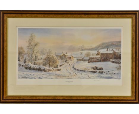 Rex Preston, by and after, Carlton Lees, Chatsworth, coloured print, signed in pencil, limited edition 87/850, blind stamped,