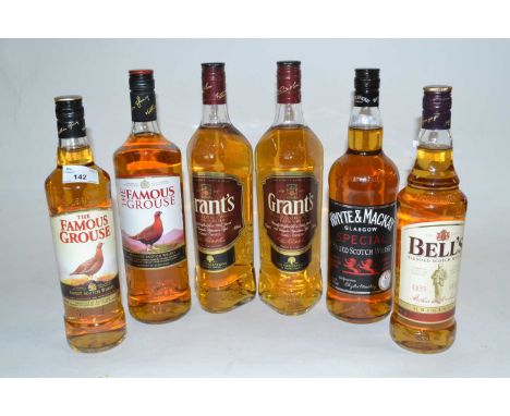 Whisky to include 2 bottles of Grants 'The Family Reserve' 1l, Whyte &amp; Mackay Special 1l, The Famous Grouse 1l, The Famou