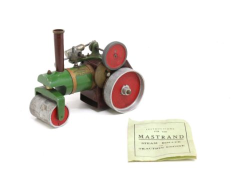 Mastrand: A mid-20th century spirit-fired model steam roller by Mastrand. Good visual condition, untested for working order a